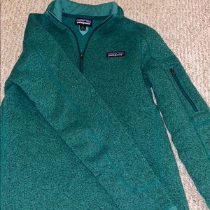Green Patagonia 1/4 quarter zip